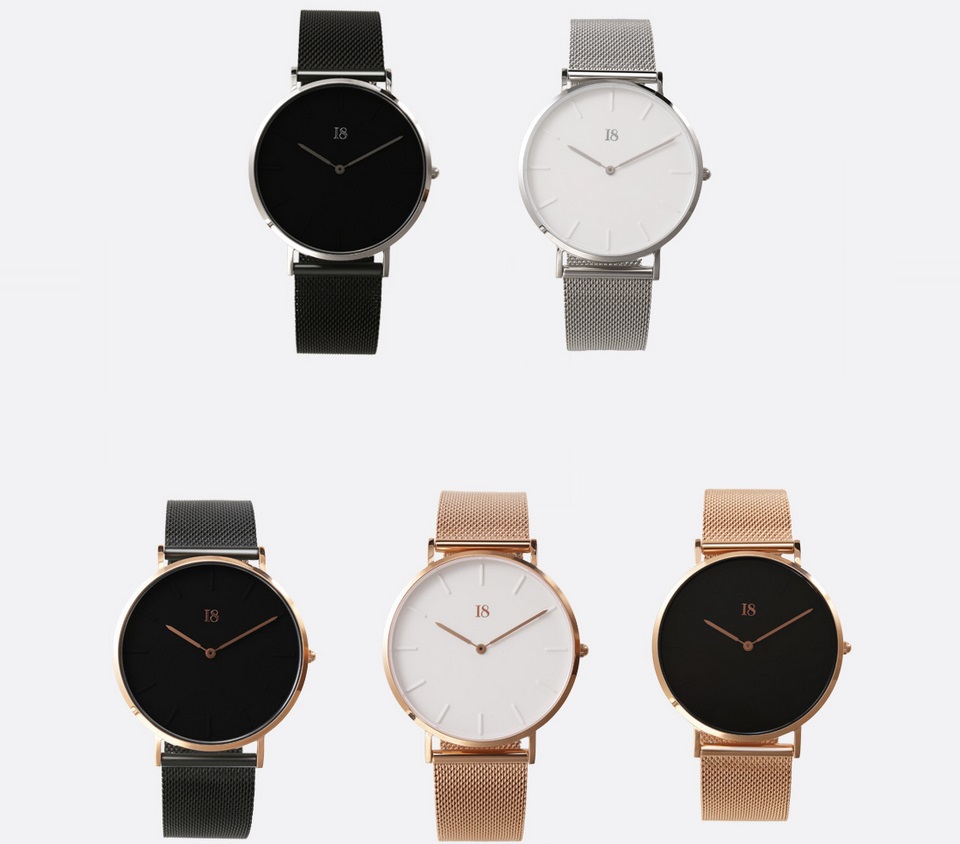 Кварцевые часы I8 Quartz Watch в нескольких расцветках