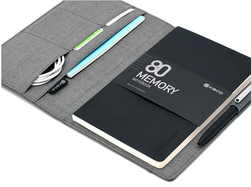 KACO-Classic-Business-Set-Memory-Alio-Notebook+Multi-Function-Bag-grey