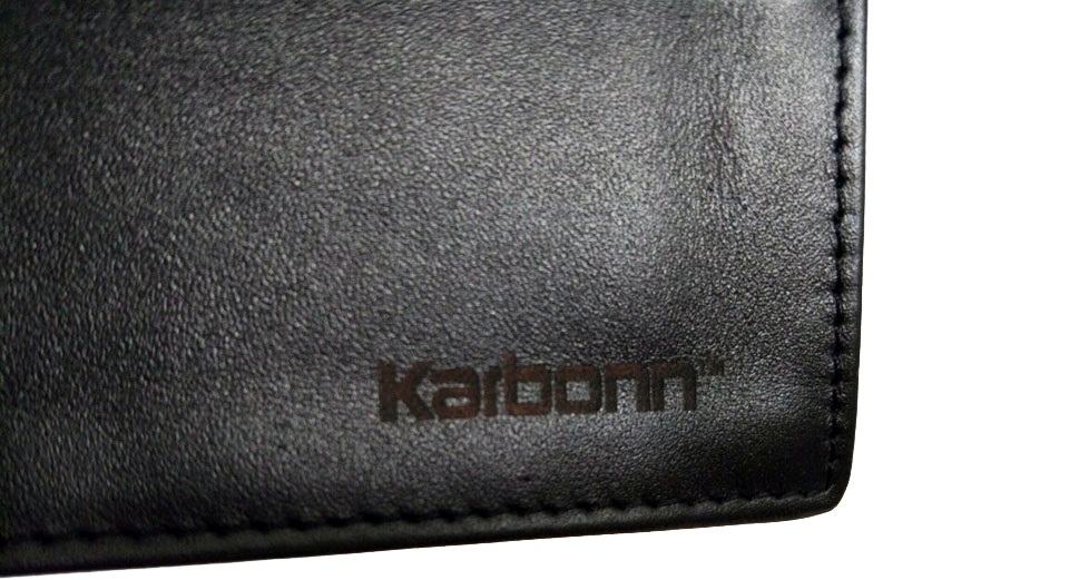 Картхолдер Karbonn fiber card case+leather (RDNCC-1) лого