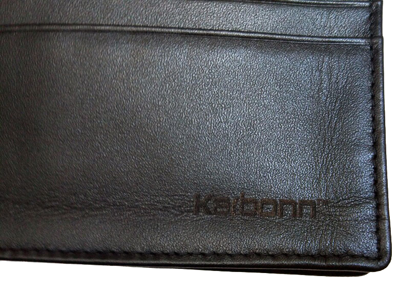 Бумажник Karbon fiber wallet+leather лого
