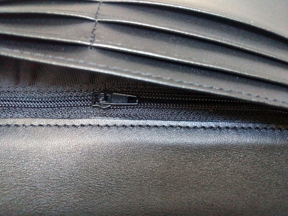 Бумажник Karbon fiber wallet+leather отделения