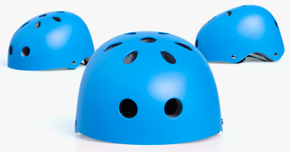 Детский защитный шлем Kids helmet for slider scooter в разных ракурсах