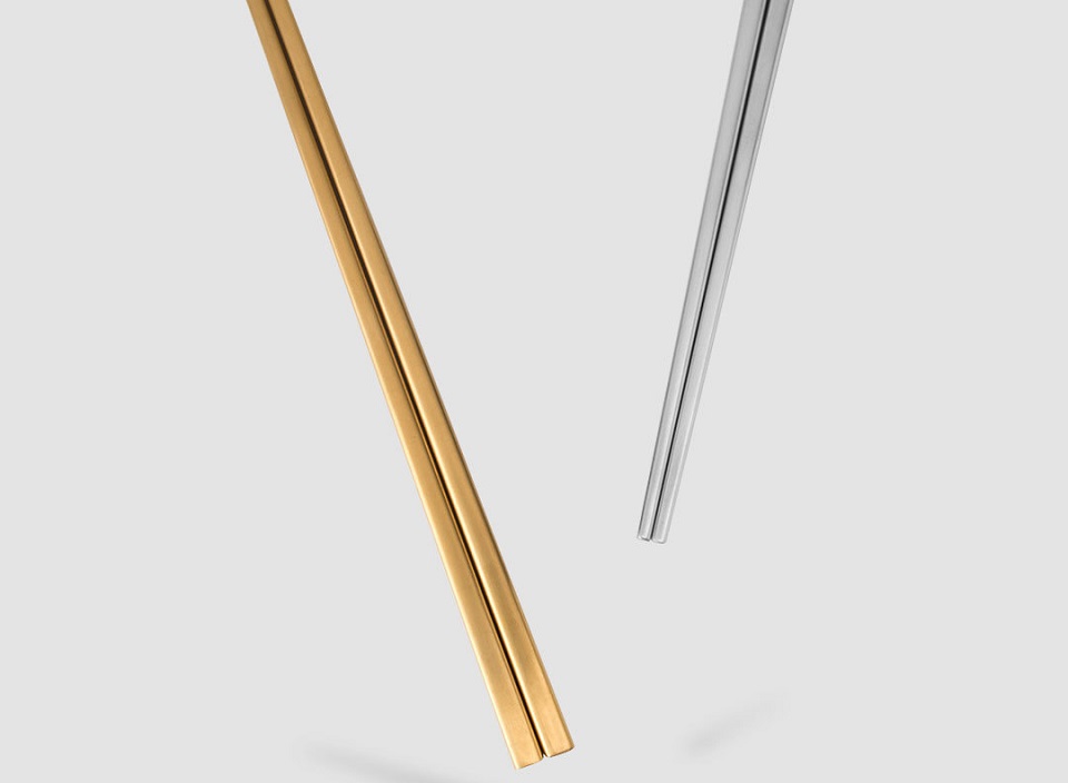 Палички для їжі металеві Maison Maxx Metal Chopsticks 2 пари в двох кольорах
