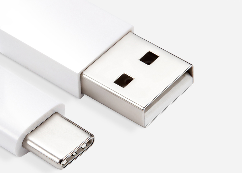 Кабель Mi Colorful Portable USB - Type-C 120CM Grey роз'єми