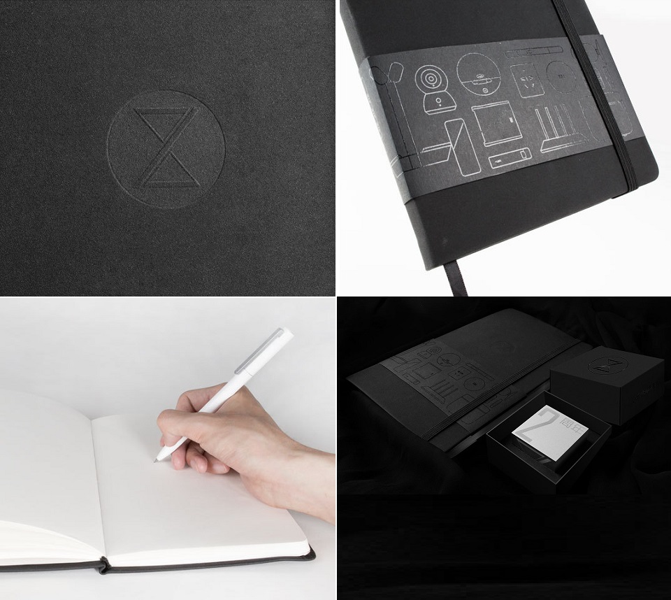 Сувенір Mi Commemorative cube limited edition записна книжка в різних ракурсах