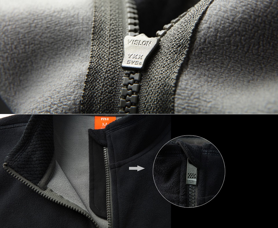 Mi Fleece jacket с изображением фирменной пластиковой застежки-молнии YKK