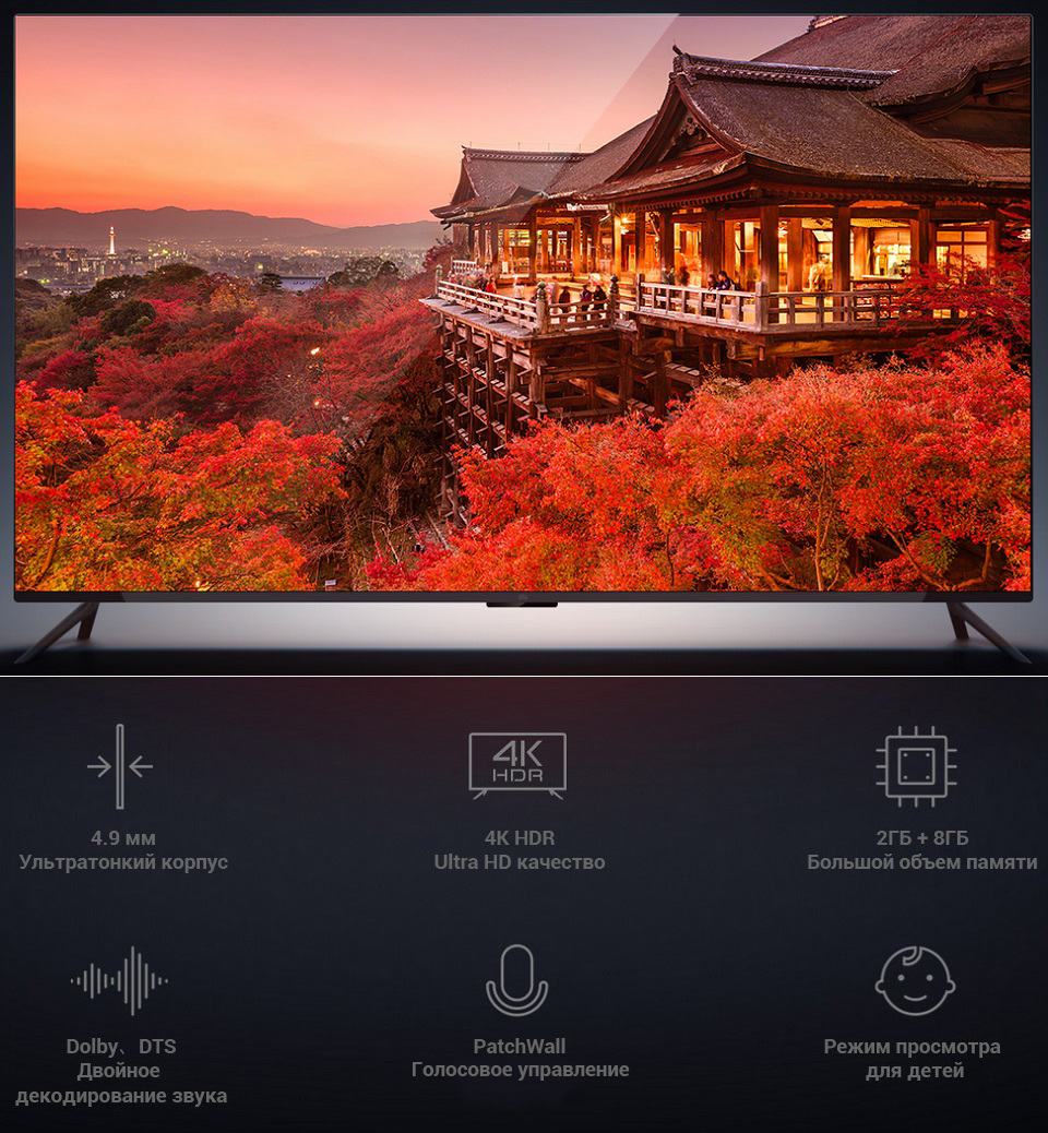 Телевизор Xiaomi Mi TV 4 55 технические особенности