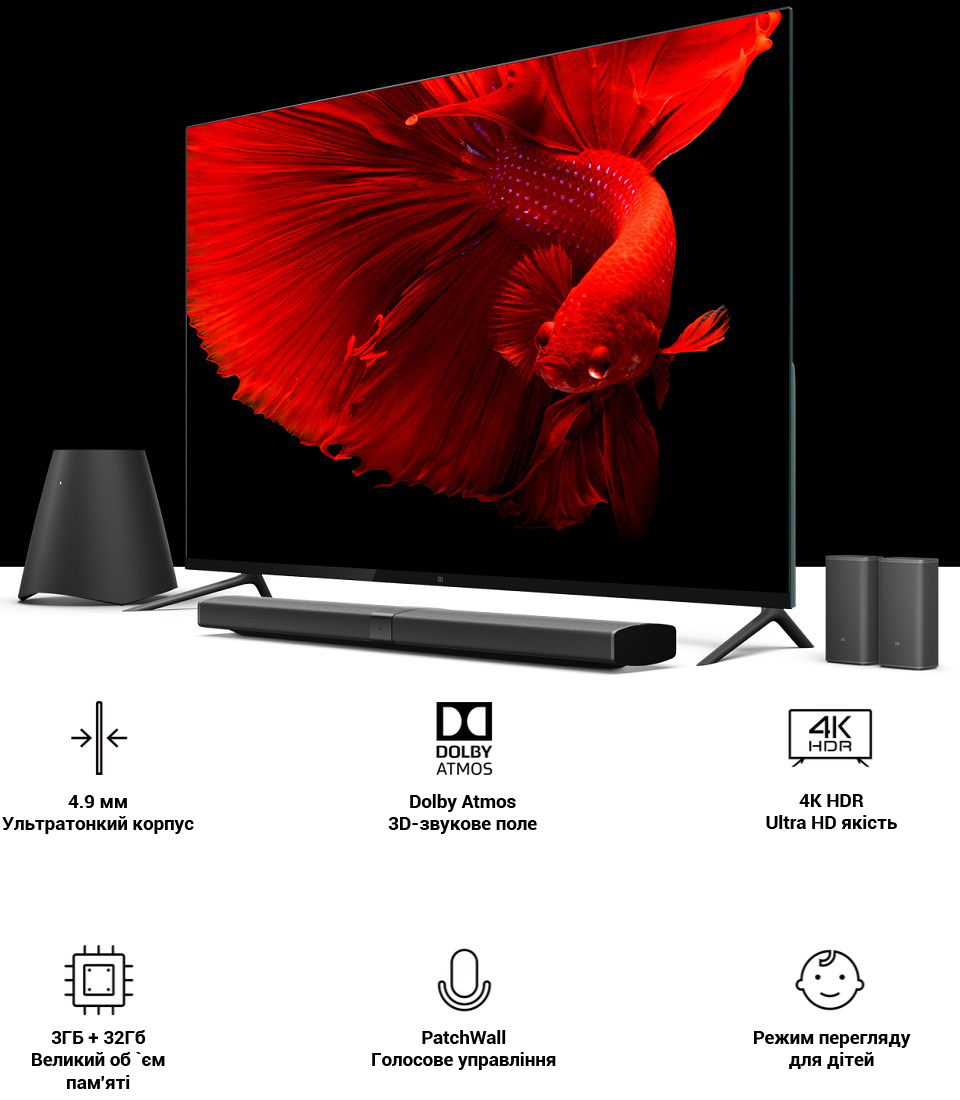 Телевізор Xiaomi Mi TV 4 65 технічні характеристики