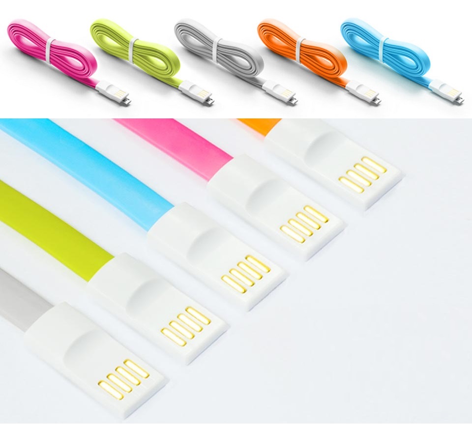 Кабель Mi USB Fastcharge data cable 120 см пять различных расцветок кабеля