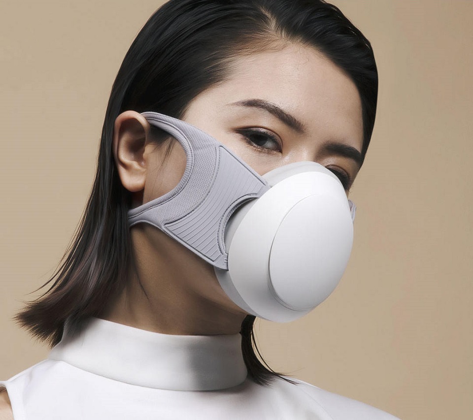 Маска для очищення повітря MiJia Honeywell Fresh Air Mask дівчина в масці