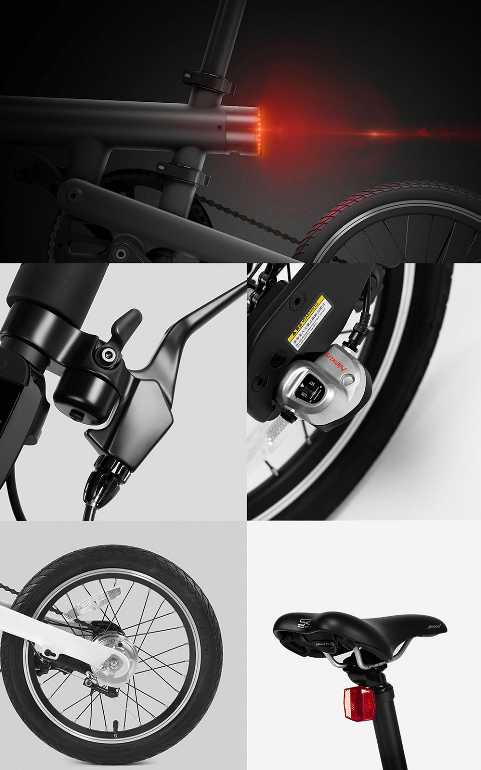 Якісні механізми QiCycle Folding Electric Bike EF1
