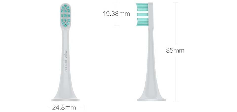 Насадки для зубной щетки MiJia White 3 in 1 KIT (NUN4001) размер