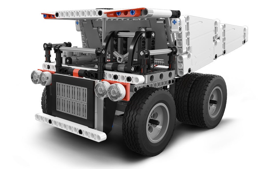 Іграшка трансформер MiTu Building blocks Mine Truck вантажівка крупним планом