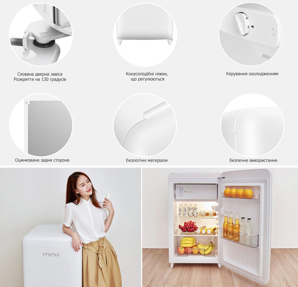 Холодильник MiniJ Kokichi Mini Fridge  деталі