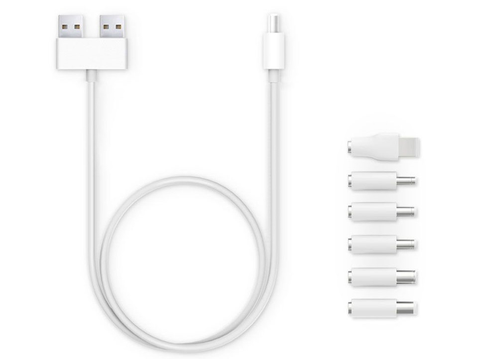 Зарядное устройство Multi USB port power adaptor 5 USB White с изображения мульти USB и 6 переходников