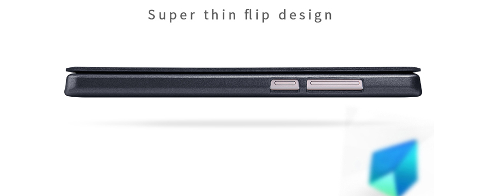 Кожаный чехол книжка с окошком Nillkin SP-LC HM для смартфонов Xiaomi Redmi Note 4 Red очень тонкий