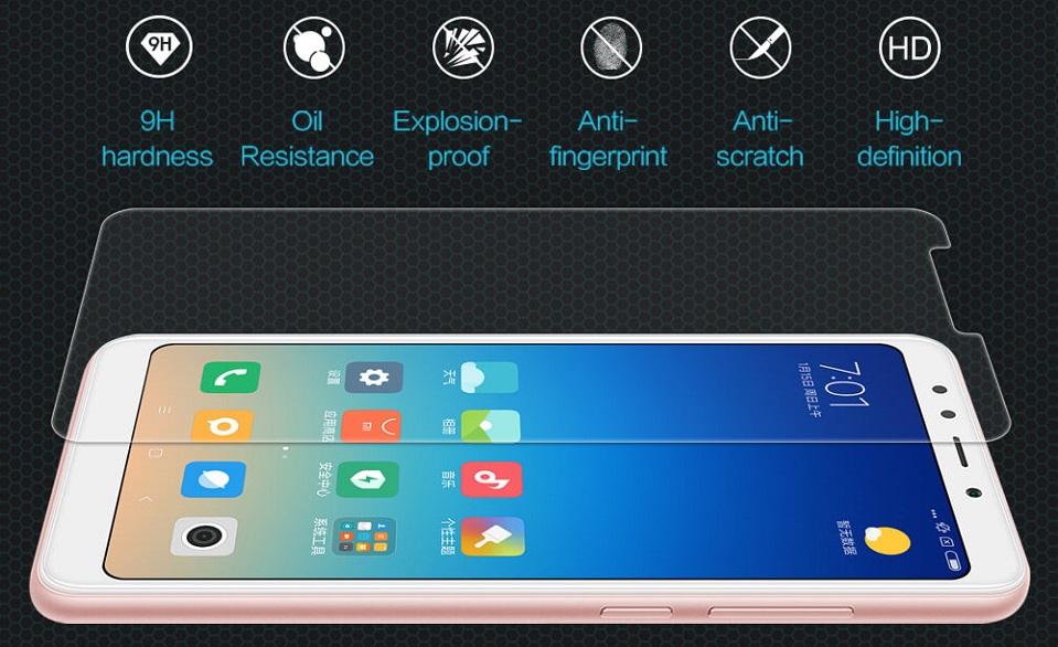 Защитное стекло Nillkin Amazing H tempered glass screen protector for Xiaomi Redmi 5 особенности