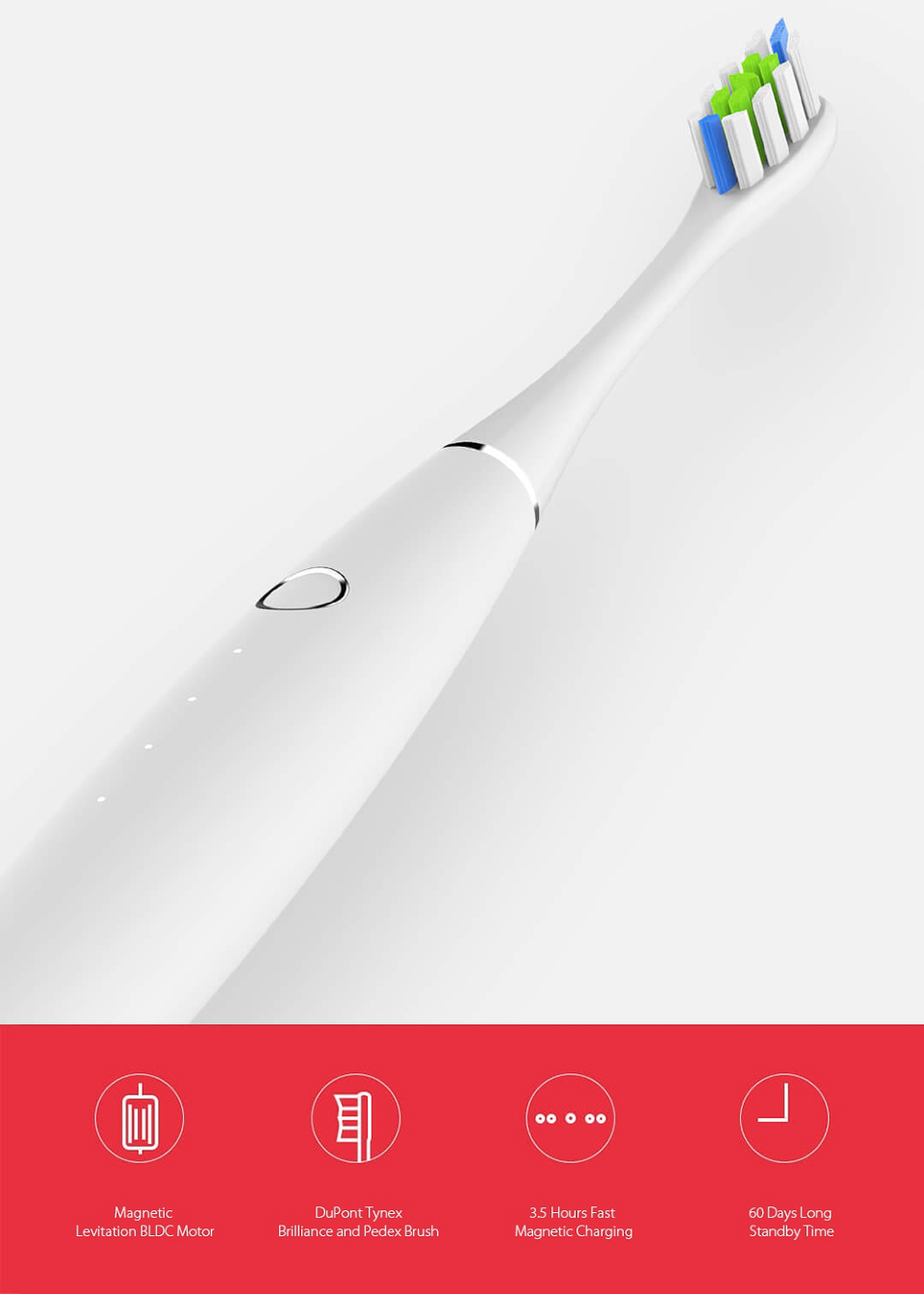 Електрична зубна щітка Oclean One крупним планом