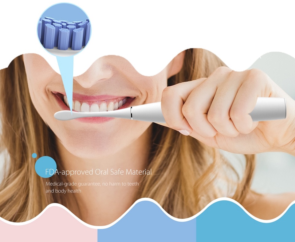 Насадка для зубної щітки Oclean P1S1 Clean brush head округлений дизайн