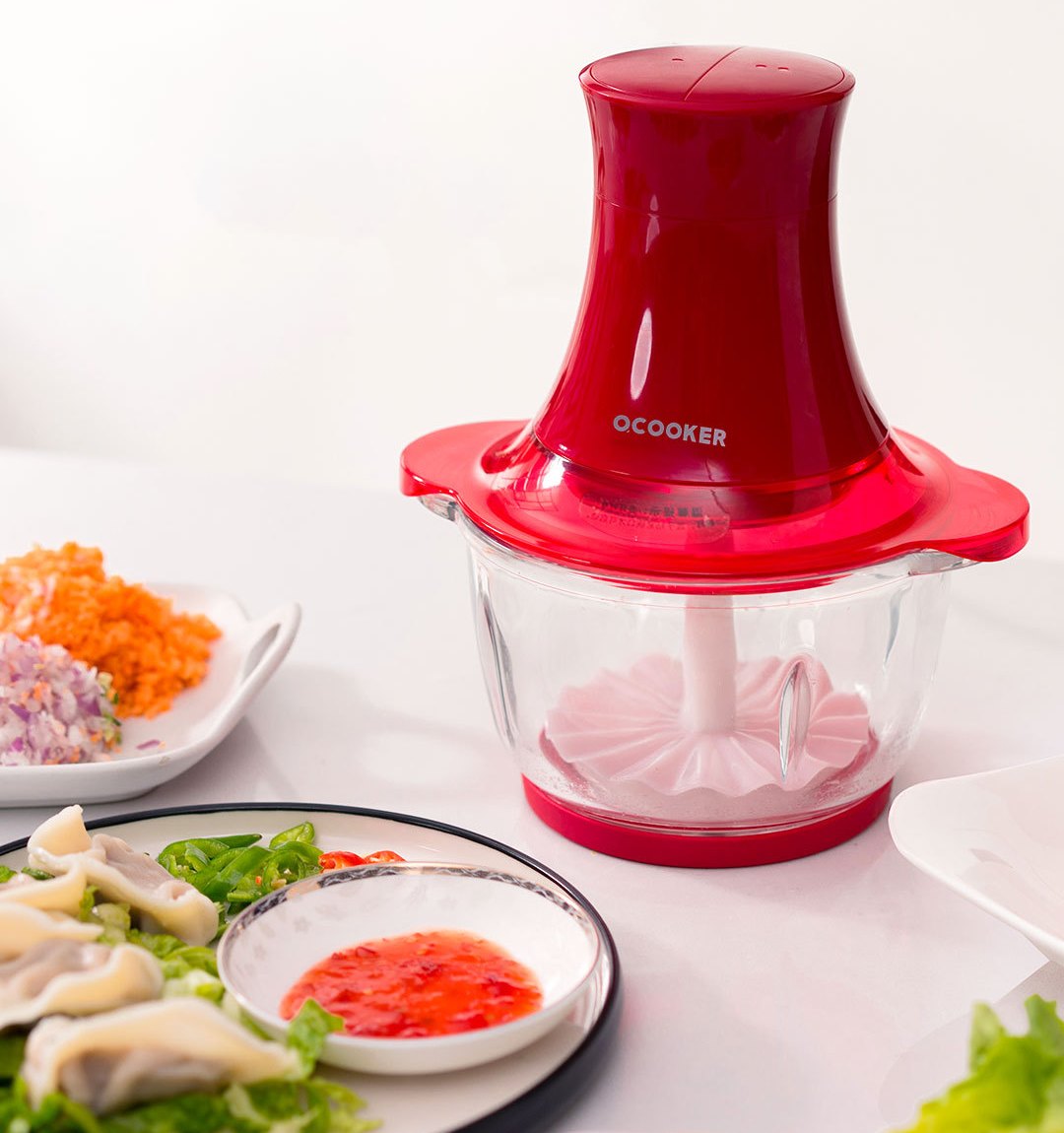 O COOKER-Small-Grinder-Red