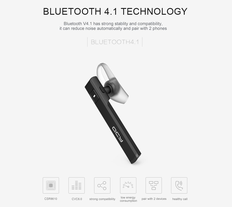 Bluetooth гарнітура QCY J05 характеристики пристрою
