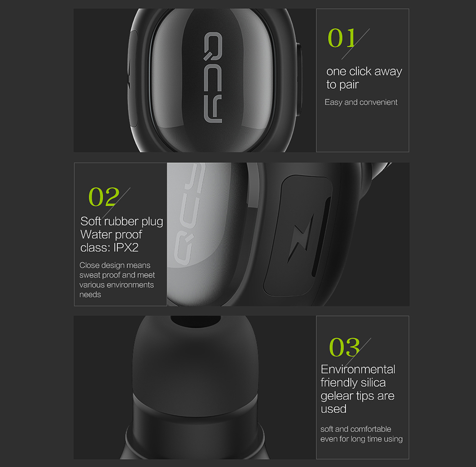 Bluetooth headset QCY Q26 Pro амбушюры гарнитуры