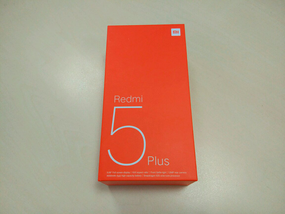 Redmi 5 Plus упаковка
