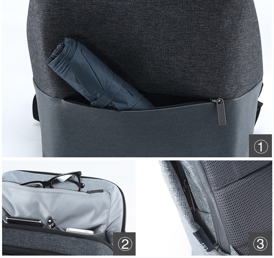 Рюкзак RunMi 90 Points Urban Simple Shoulder Bag дизайн