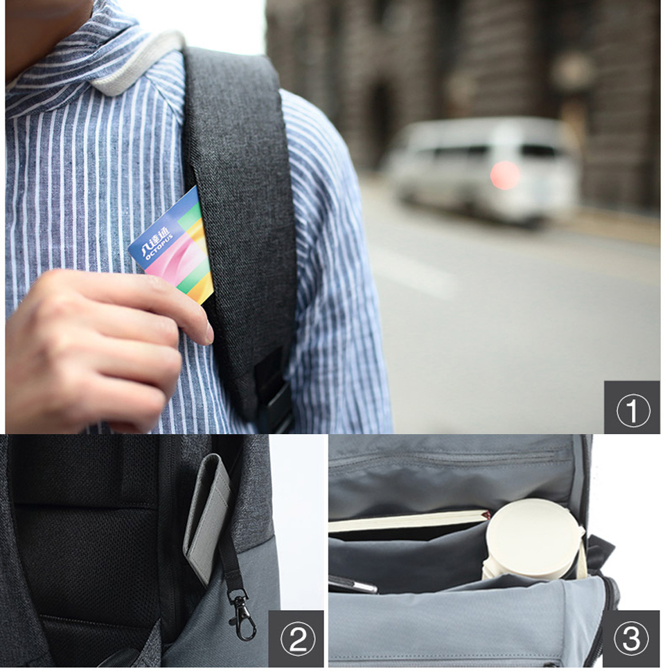 Рюкзак RunMi 90 Points Urban Simple Shoulder Bag лямки