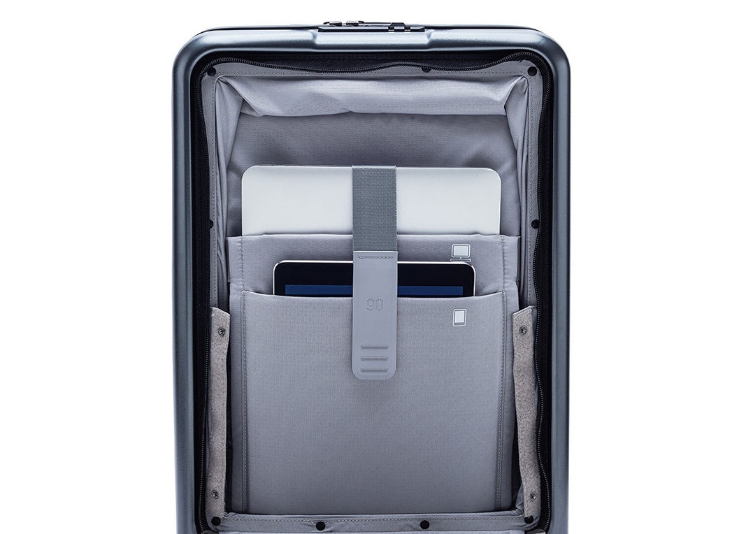 RunMi 90 Commercial Suitcase Titanium Gray 20 ліпучка