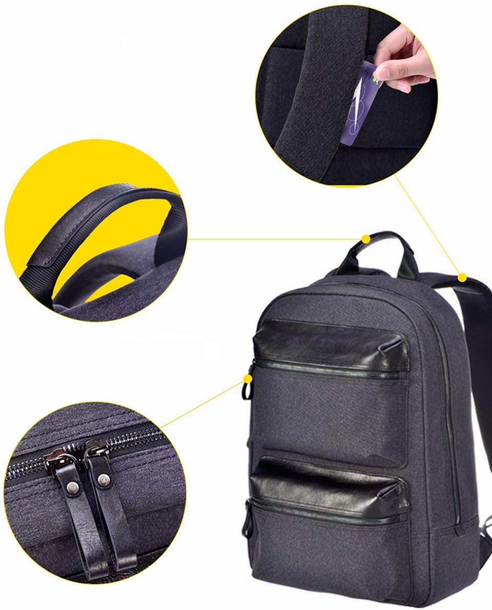 Рюкзак RunMi 90 Points Business Multi-function Backpack відділення