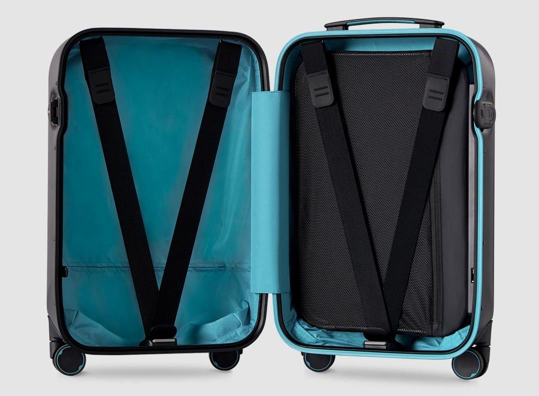Чемодан Xiaomi Ninetygo Iceland Smart Unlock Suitcase внутри