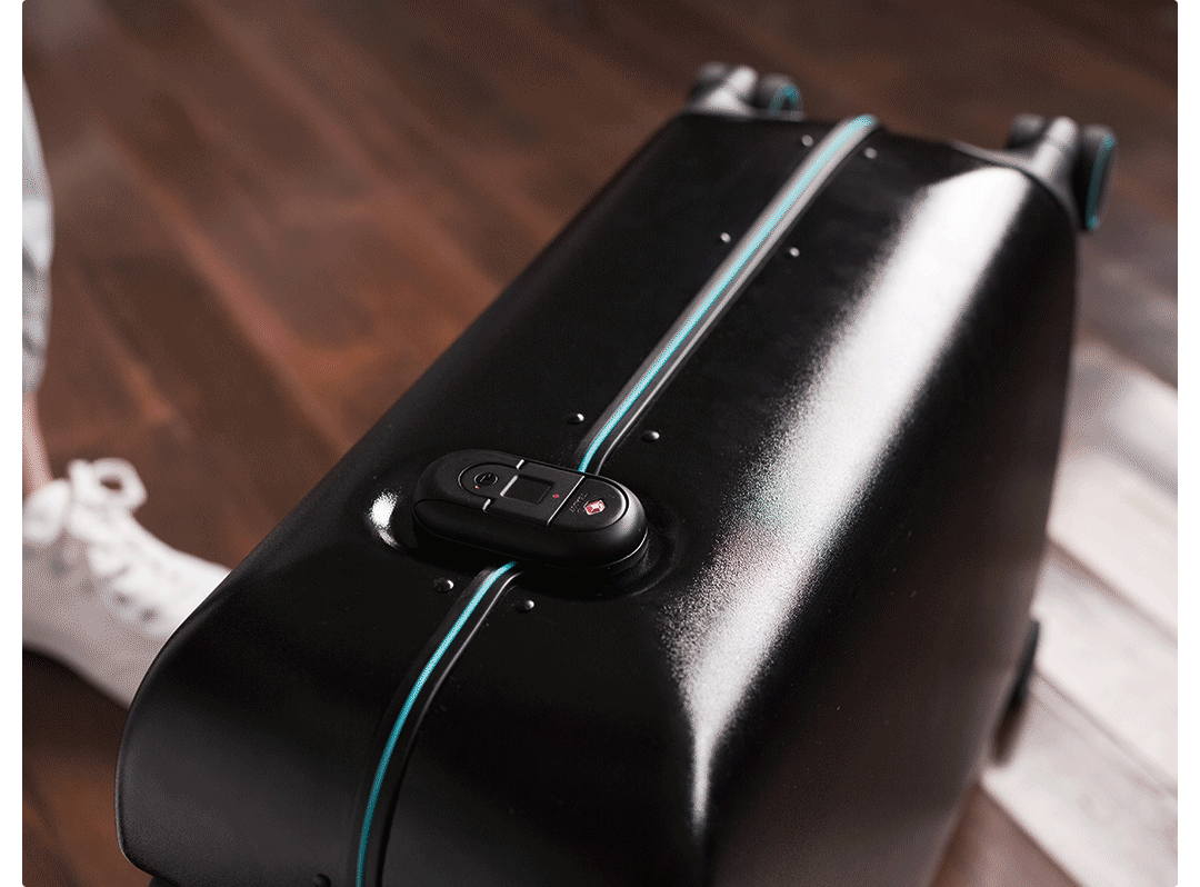 Чемодан Xiaomi Ninetygo Iceland Smart Unlock Suitcase как работает сканер