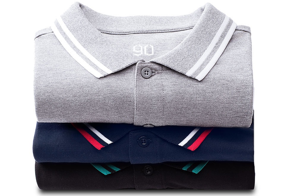 Футболка Runmi 90 Classic Lapel Polo Shirt аккуратно сложенные футболки