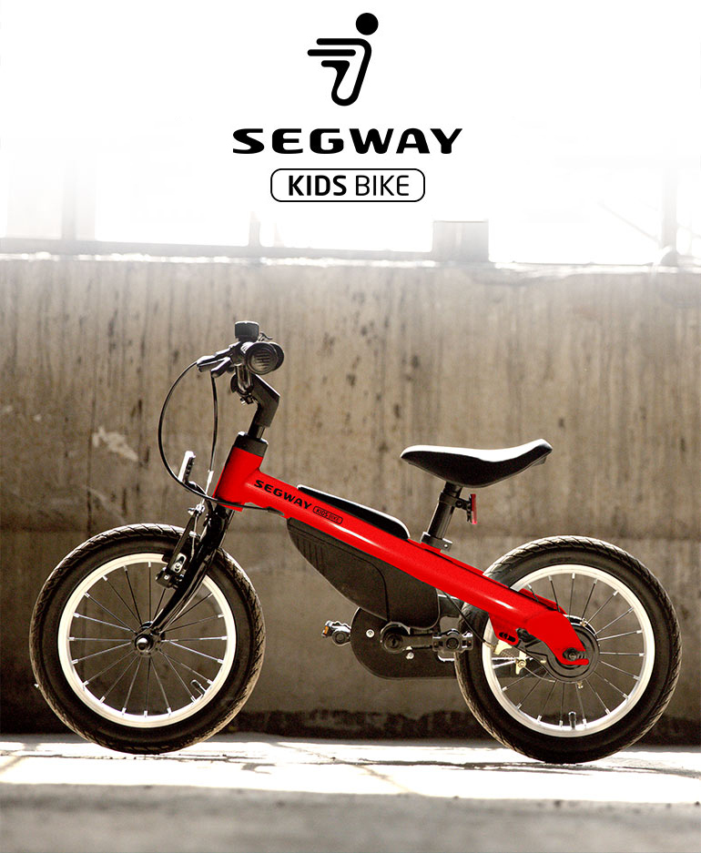 Велосипед Qicycle kids bike красного цвета вид сбоку крупным планом