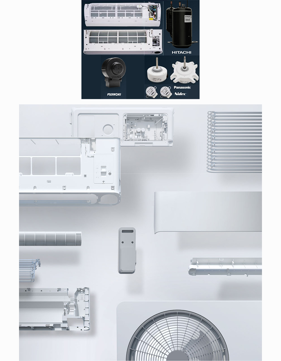 Кондиціонер SmartMi Full DC Inverter Air Conditioner якісні матеріали