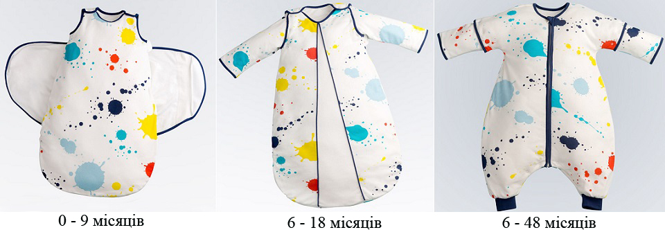 Дитячий комбінезон Snuggle world Baby Temperature Sleeping Bag D83087 моделі і вік