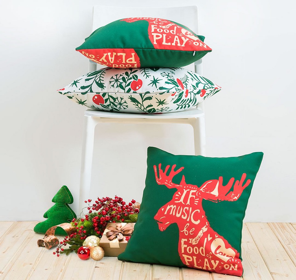 Подушка Tonight Cotton Christmas pillow 45 * 45 см подушки з різними малюнками