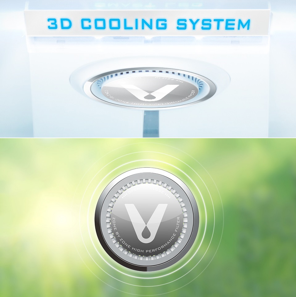 Viomi VioBrain Smart Refrigerator iLive система охлаждения
