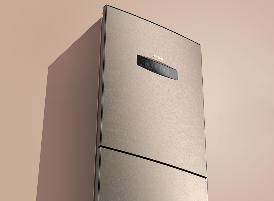 Viomi Smart Refrigerator iLive Voice Edition вид сбоку на цифровой дисплей
