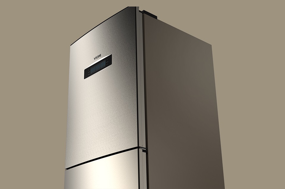 Viomi Smart Refrigerator iLive Voice Edition вид сбоку крупным планом