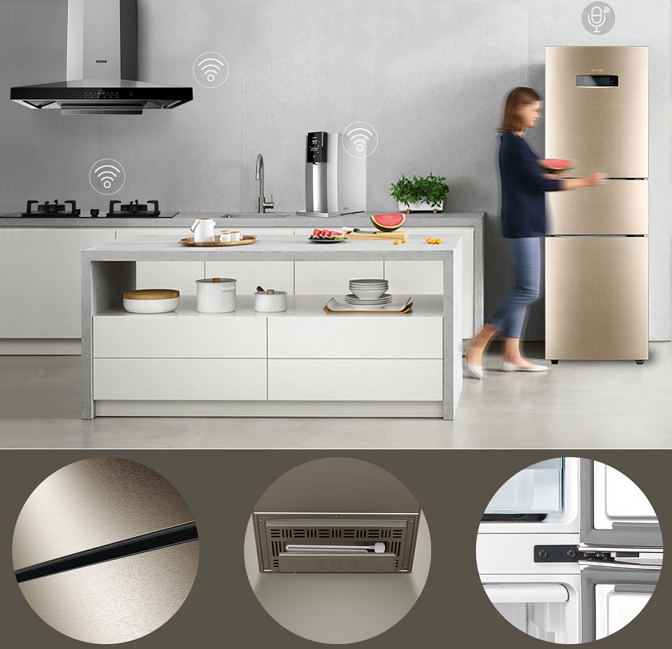 Viomi Smart Refrigerator iLive Voice Edition на кухне