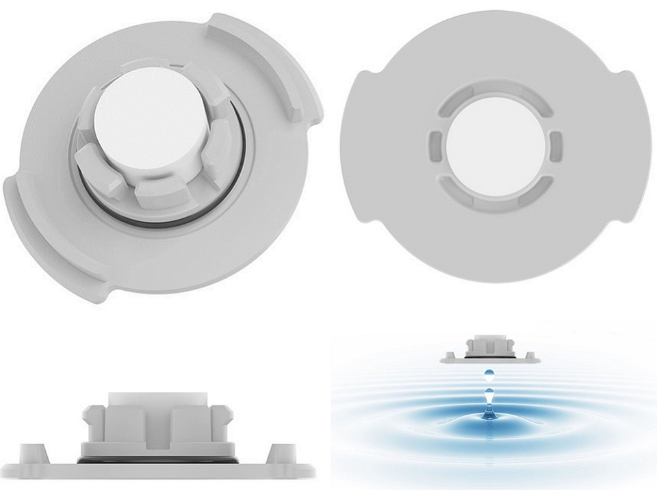 Water Tank Filter Element Component of Roborock Vacuum Cleaner White в різних ракурсах
