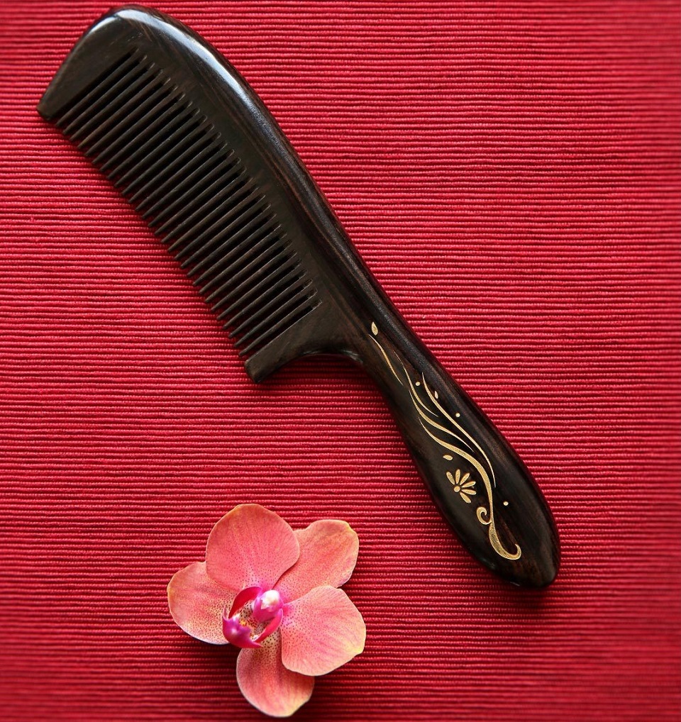 Деревянная расческа для волос XinZhi Ebony из палисандра