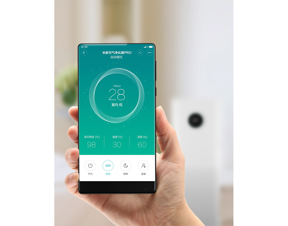 Фильтр к очистителю воздуха Xiaomi Mi Air Purifier 2 Antibacterial Version мониторинг со смартфона