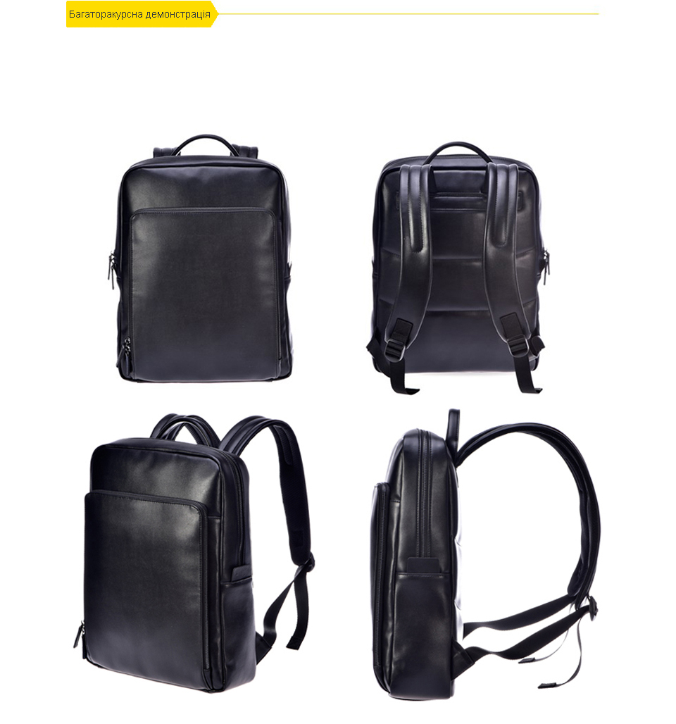 Рюкзак Xiaomi 90 Points Business Backpack Black демонстрація