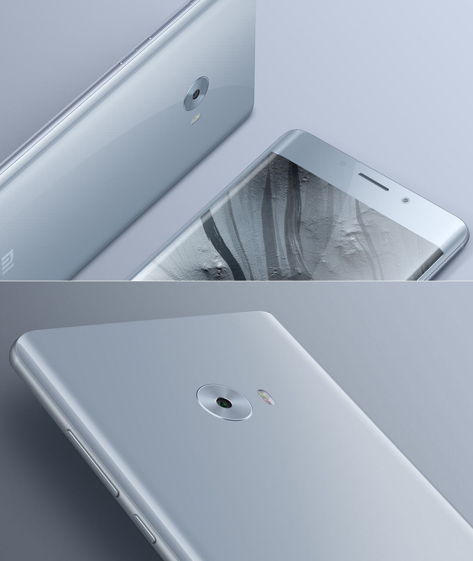 Смартфон Xiaomi Mi Note 2 срібло межі і закруглені кути