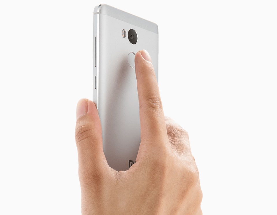 Смартфон Xiaomi Redmi 4 Silver 3/32 Gb із зображенням сканера відбитку пальців