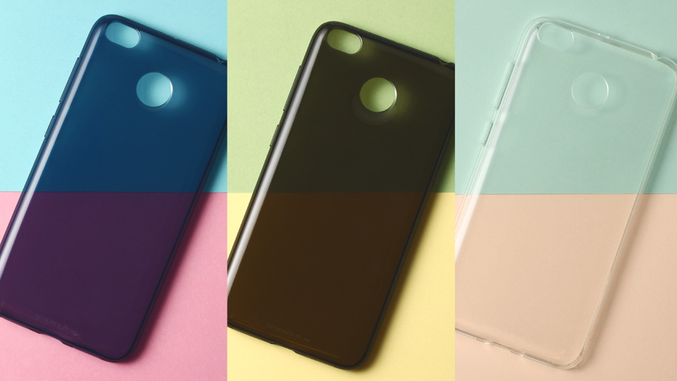 Чохол бампер до смартфонів Xiaomi Redmi 4X Soft Case Black ORIGINAL в трьох кольорах