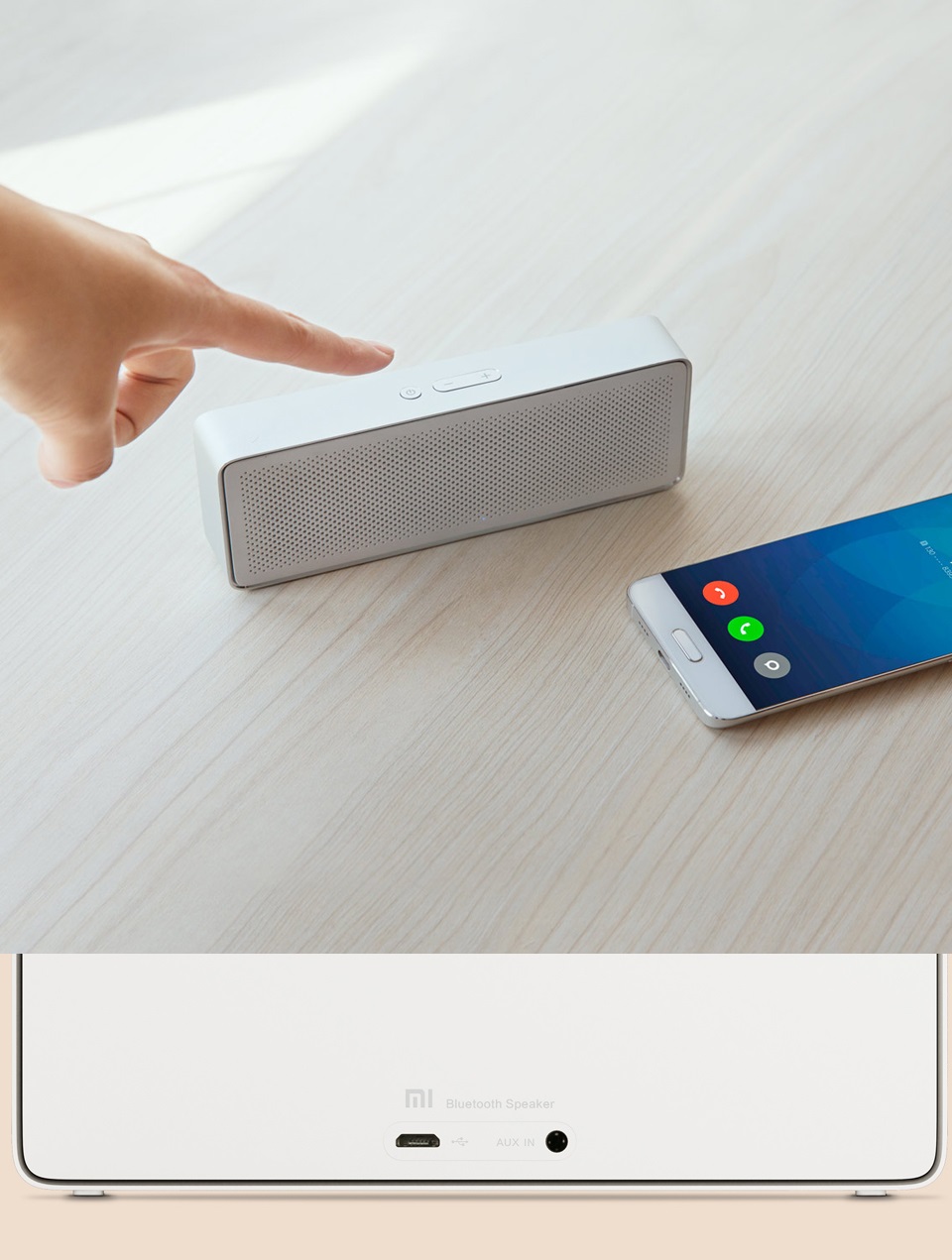 Bluetooth колонка Xiaomi Square Box Speaker 2 синхронізація зі смартфоном